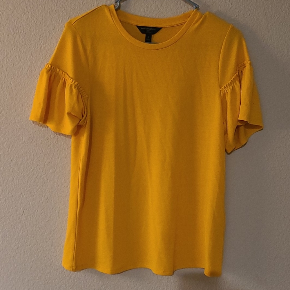 Banana Republic, Casual Yellow top, Size Small